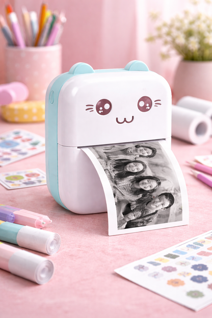 Mini Drukuś™ – Kreatywny Aparat Natychmiastowy | Druk Bez Tuszu | Idealny Prezent 🎁